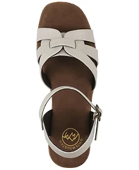 White Mountain Women's Barista Platform Sandal