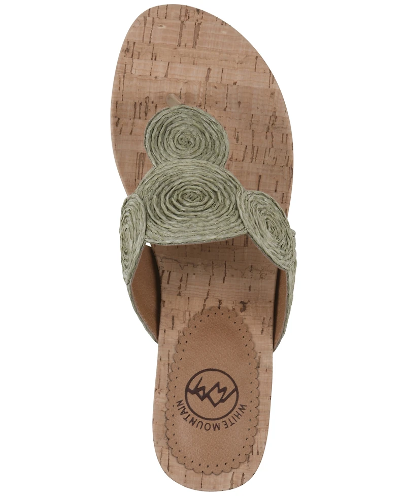 White Mountain Women's Affogato Wedge Sandals