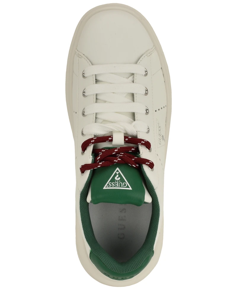 Guess Women's Eliva Two Toned Laces Platform Sneaker