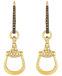 Le Vian Nude Diamond (0.26 ct. t.w.) & Chocolate Diamond (0.14 ct. t.w.) Earrings in 14k Honey Gold