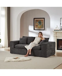 Streamdale Furniture Modern Chenille Cloud Sofa - Freely Combinable & Comfortable