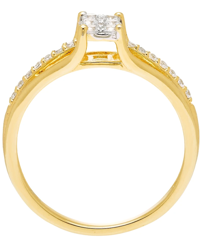 Macy's Diamond Bridal Set (1/4 ct. t.w.) in 10k Two Tone Gold
