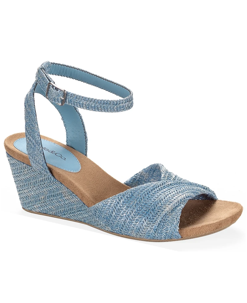 Style & Co Women's Milliee Round Toe Wedge Sandals, Macy's Exclusive