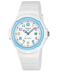Casio Women's Japanese Quartz White Resin Watch, 34.7mm