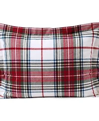 Lands End Comfy Super Soft Cotton Flannel Plaid Pillow Sham 5oz