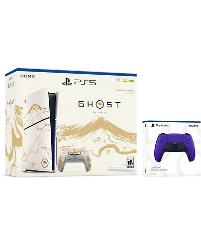 Sony PlayStation 5 Ghost of Yotei Disc Bundle + Extra Controller - Galactic Purple