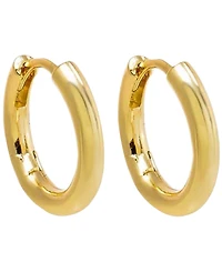 by Adina Eden Solid Thin Rounded Gold-Plated Hoop Combo Set Earring