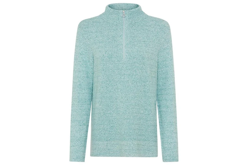 Olsen Women's Half Zip Mock Sweater