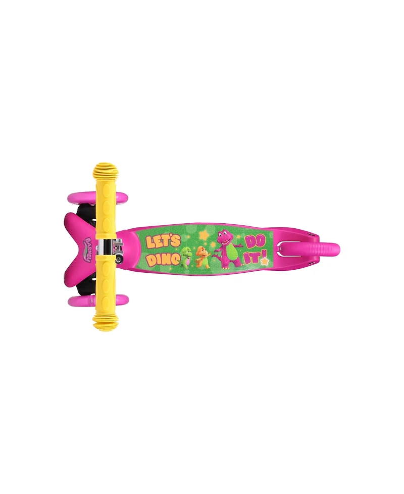 Barney Tilt and Turn Barney Scooter Light Up Wheels