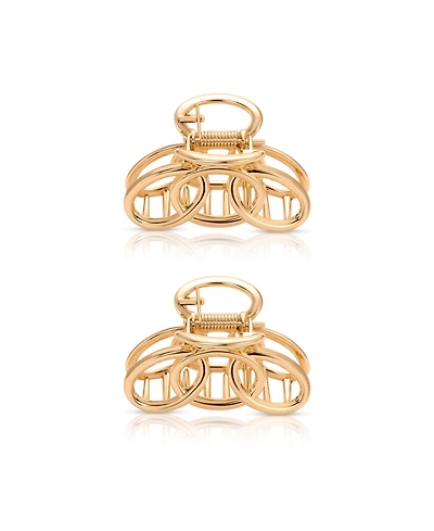 Ettika Keep It Simple Gold Hair Clip Set