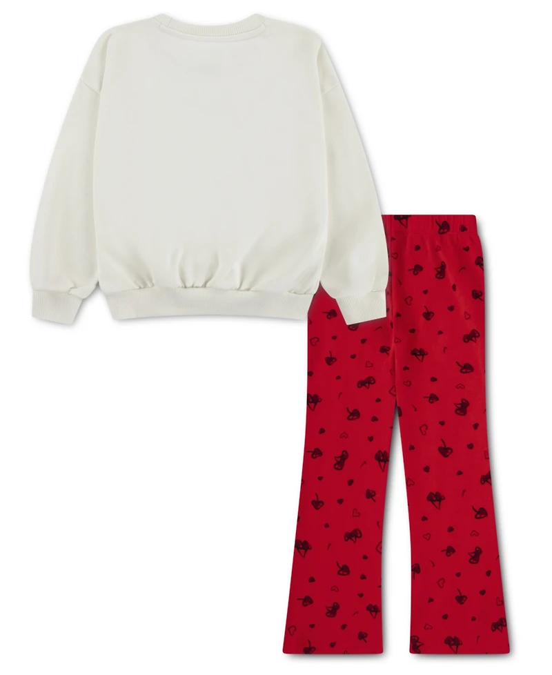 Nike Girls' 4-6X Crewneck Top and Knit Leggings, 2-Piece Set