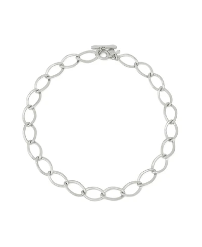 Robert Lee Morris Soho Silver Link Collar Necklace