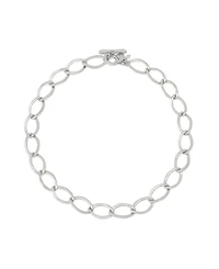 Robert Lee Morris Soho Silver Link Collar Necklace