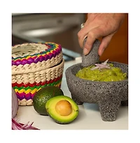 Verve Culture Molcajete in Tortila Basket
