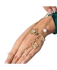 Juicy Couture Charm Bracelet Duo - Ladybug & Bee - Gold Tone