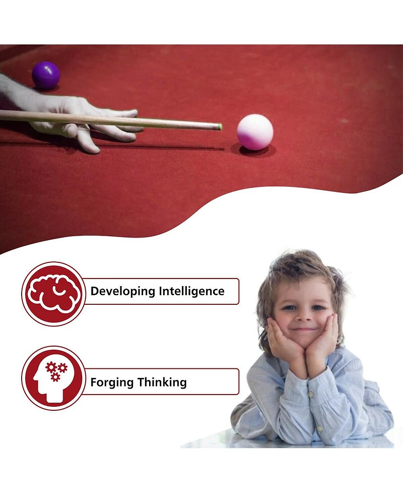 Sugift 48 Inch Mini Table Top Pool Table Game Billiard Set