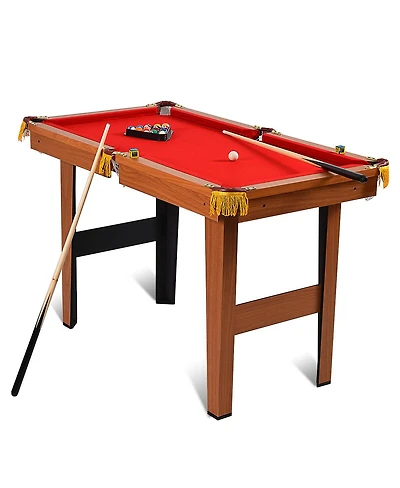 Sugift 48 Inch Mini Table Top Pool Table Game Billiard Set