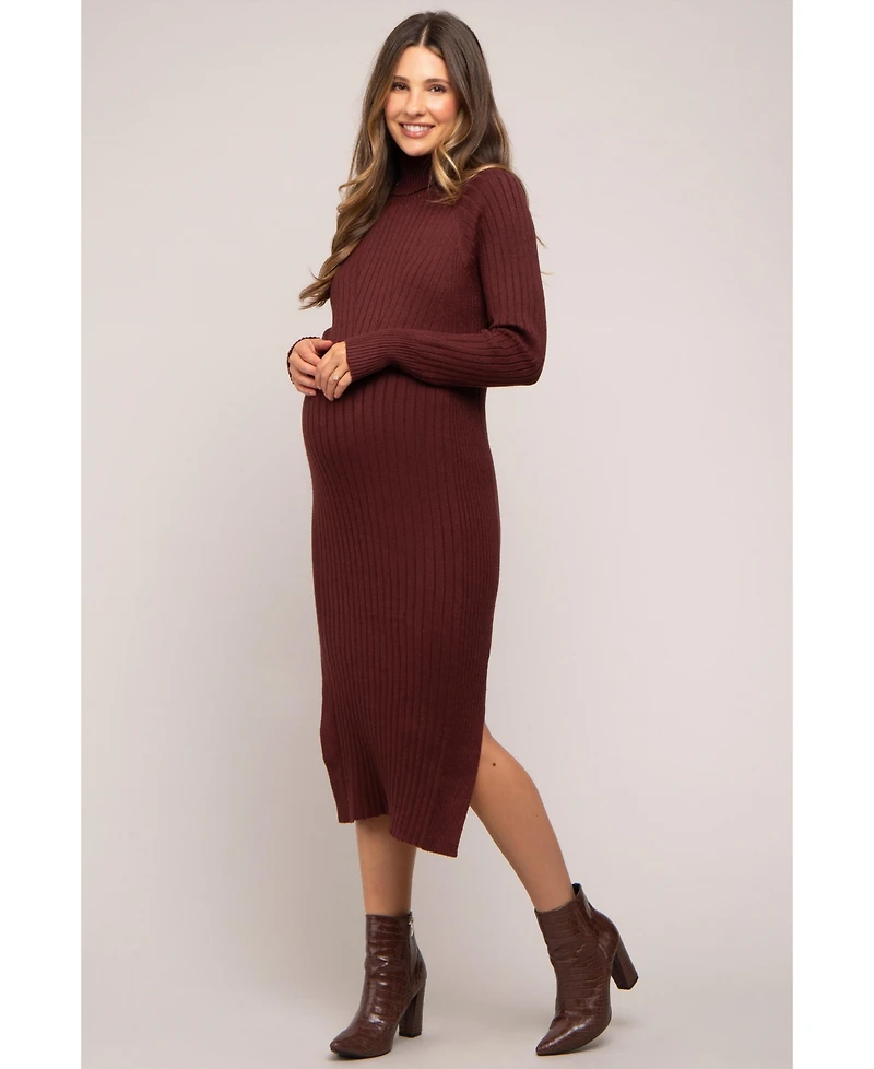 Pinkblush Maternity Long Sleeve Sweater Dress
