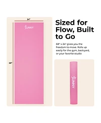 Sunny Health & Fitness Durable Tear-Resistant Yoga Mat