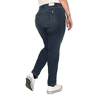 Slink Jeans Women's Denim High Rise Ankle Skinny 28" inseam - Flora
