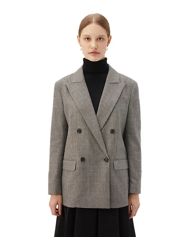 Gobi Cashmere Women's Double-Breasted Blazer