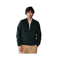 Campus Sutra Men's Emerald Green Corduroy Rider Jacket