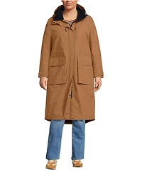 Lands' End Plus Squall Waterproof Insulated Winter Stadium Maxi Coat