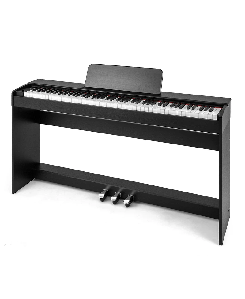 Hongge 88-Key Hammer Action Weighted Digital Piano with Furniture Stand