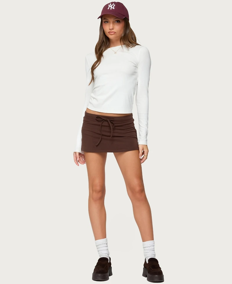 Edikted Women's Bayside Slitted Micro Skort
