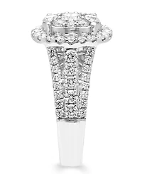 Macy's Diamond Cluster Halo Ring (1-1/2 ct. t.w.) in 14k White Gold