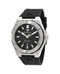 Technomarine Men's Tm-416072 Quartz 3 Hand Black Dial Watch