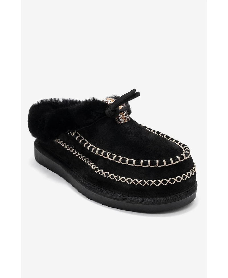 Noriel Leather Moccasin Slippers (Women)