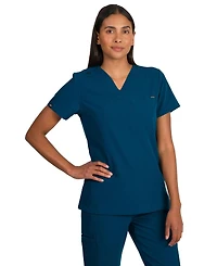 Medgear Camilla Women's Slim Scrubs Top with One Pocket