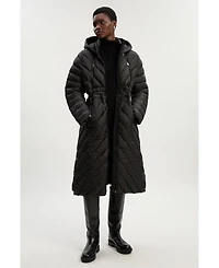 Karen Millen Women's Packable Knee Length Coat