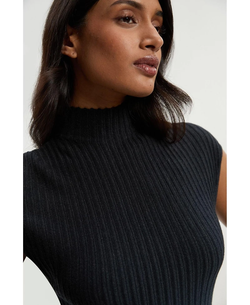 Karen Millen Women's Dip Dye Detail Knitted Maxi Dress