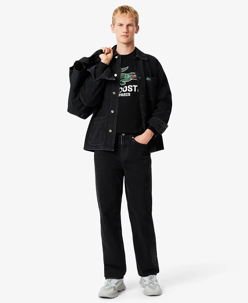 Lacoste Men's Crocodile Print Crewneck Sweatshirt