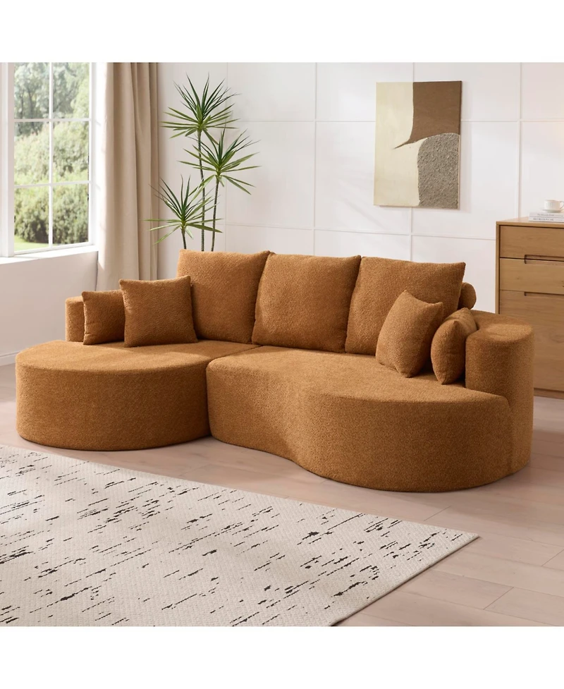 Streamdale Furniture Cloud Sofa: Luxurious Comfort, No Assembly Required