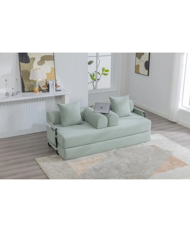 Streamdale Foldable & Compressible Sofa with Metal Frame for Small Spaces