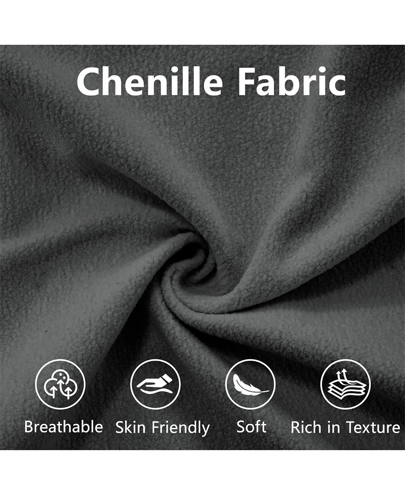 Streamdale Furniture Streamdale 4-Seater Modular Chenille Sofa Couch for Living Room, Apartment, Office - Gray