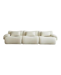 Streamdale Furniture Streamdale Modular Sectional Sofa, Modern Minimalist Couch, Comfy, Space-Efficient - White