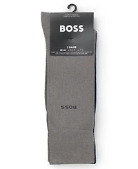 Hugo Boss Men's Crew Length Socks, 2-Pack