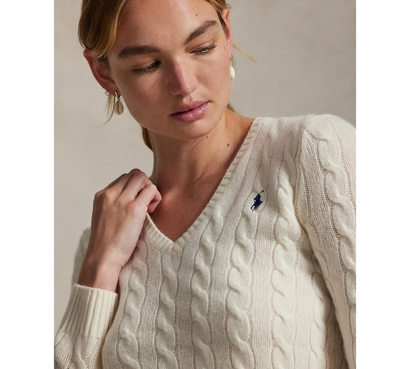 Polo Ralph Lauren Women's Cable-Knit Slim-Fit Sweater