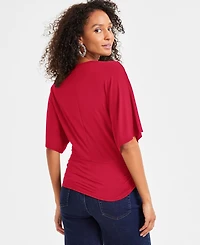 I.n.c. International Concepts Women's V-Neck Dolman-Sleeve Top, Exclusively at Macy's