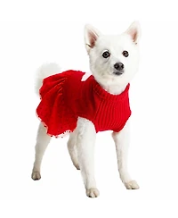 Blueberry Pet Pom-Pom Heart Dog Sweater