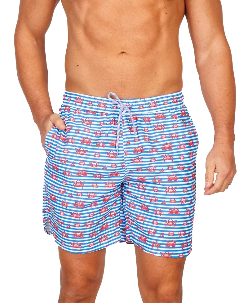 TailorByrd Men's Crab Walk Swim Shorts