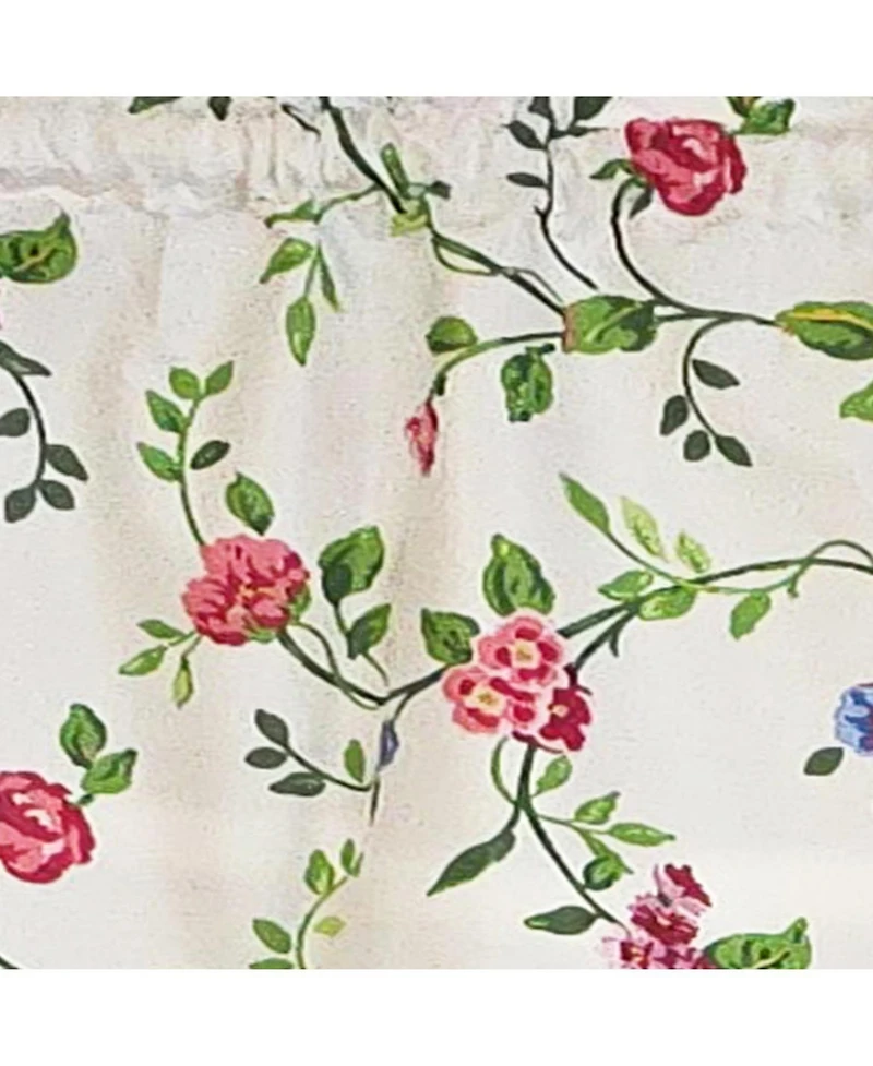 Rlf Home 100% Cotton High Quality English Ivy Tailored Window Valance with 1.5" Rod Pocket 50" W X 12" L Spring