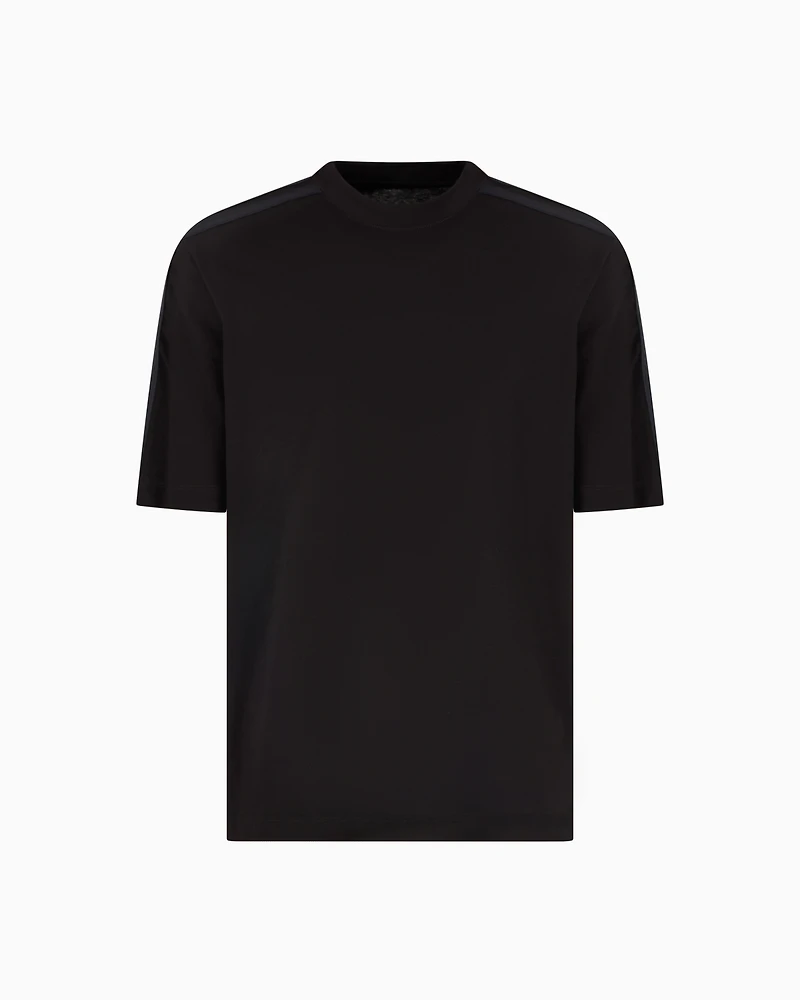 A|X Armani Exchange Men's Regular-Fit Logo Tape T-Shirt