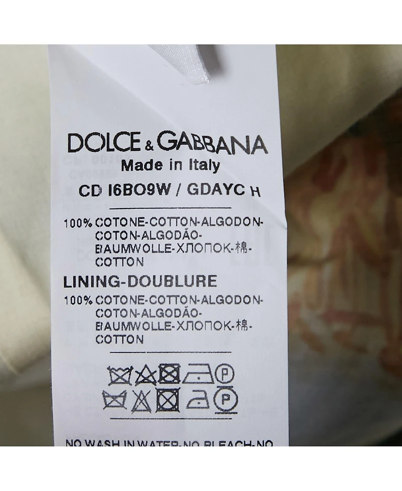 Pre-Owned Dolce & Gabbana Women's White Floral Print Cotton Midi Dress