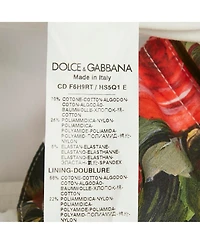 Pre-Owned Dolce & Gabbana Women's White Floral Print Cotton Blend Mini Dress