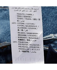 Pre-Owned Alexander Mcqueen Women's Blue Embroidered Denim Mini Skirt